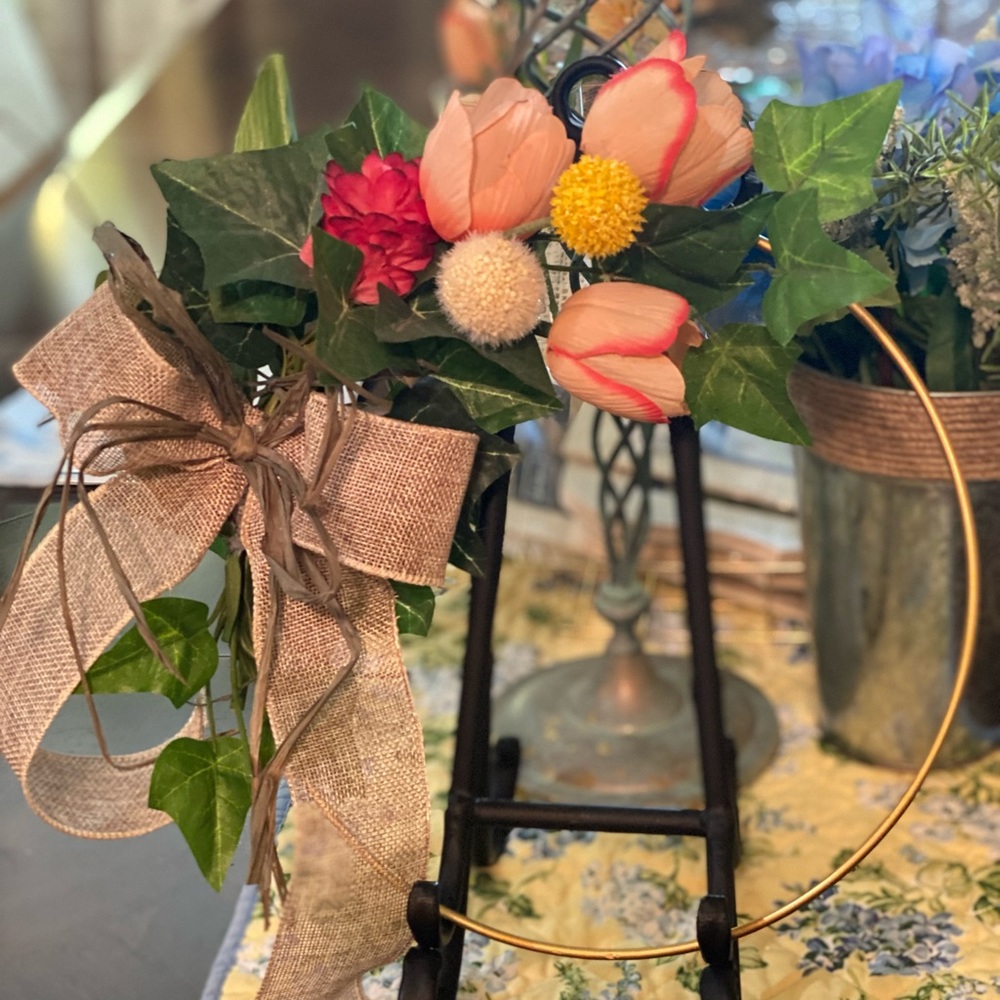 Lily Metal Wreath